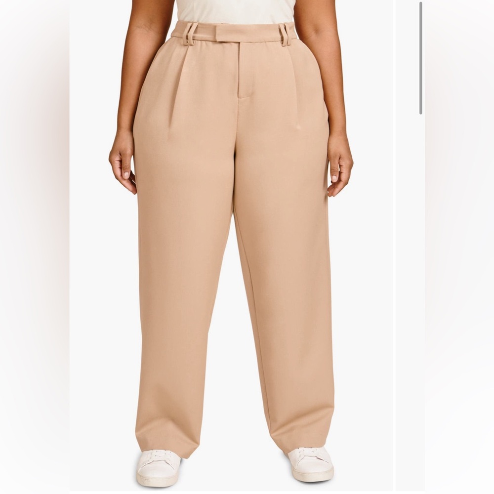 11 Honore Chloe Straight Leg Trouser - Beige